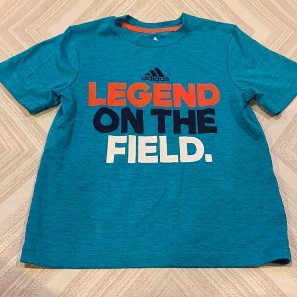 Adidas Boys ‘Legend on the Field’ Turquoise Shirt - Picture 1 of 5